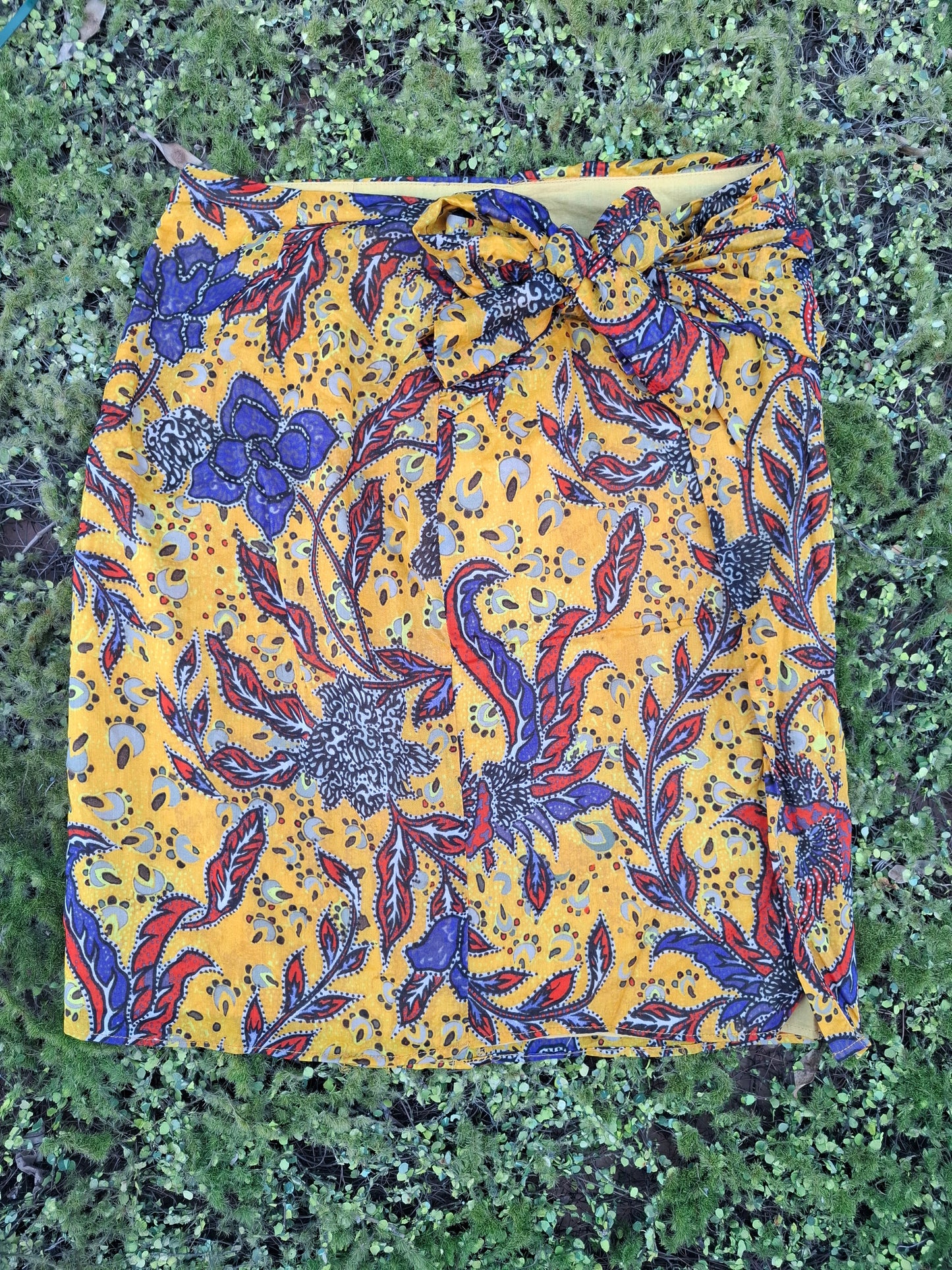 USADO – Falda étnica multicolor MNG Collection (Talla 38)