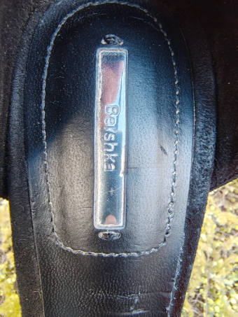 USADO - Sandalias de plataforma negras con tachuelas Bershka (Talla 36)