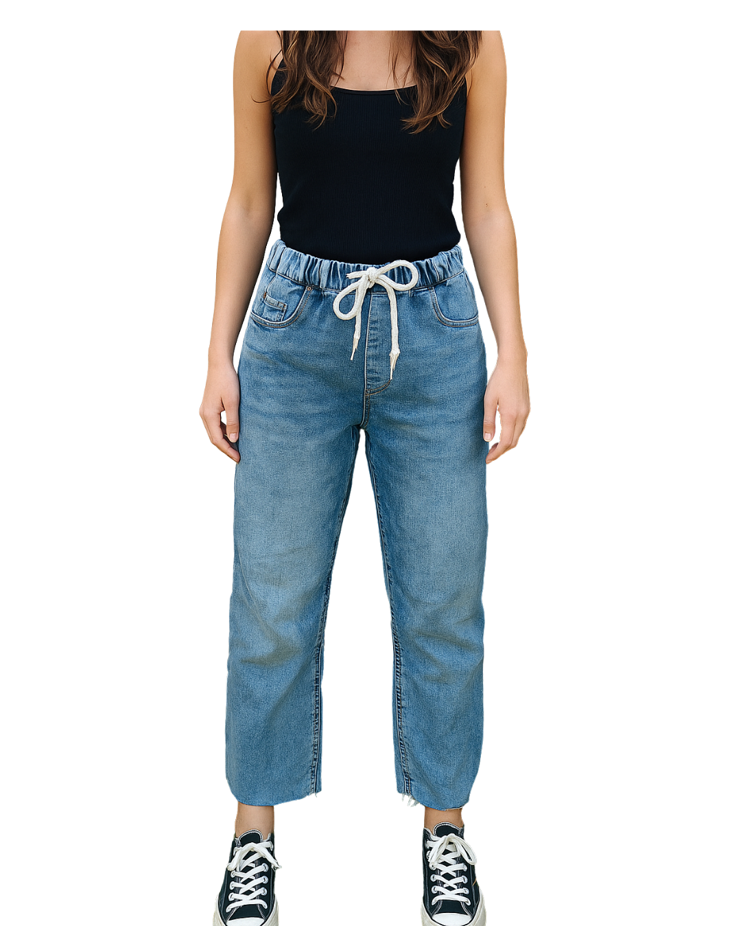 USADO – Pantalón vaquero jogger azul claro Bershka (Talla XS)