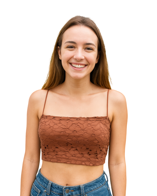 NOUVEAU - Haut bandeau ajouré couleur carrelage Stradivarius (Taille M)