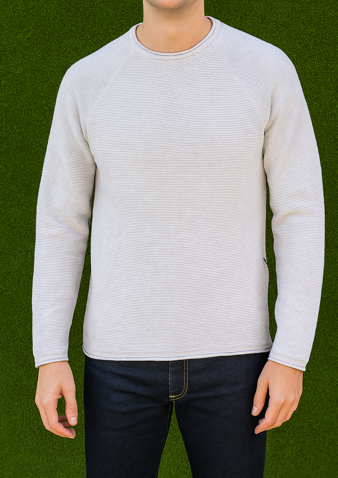 USADO – Jersey fino gris con cremallera lateral EASY WEAR (Talla S)