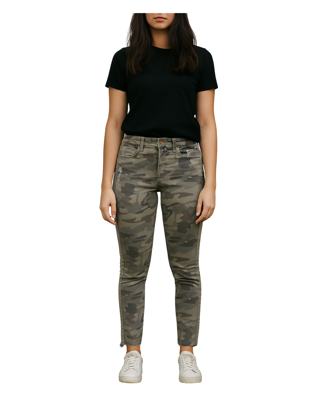USADO – Pantalón camuflaje tipo skinny Zara Z1975 Denim (Talla 38)