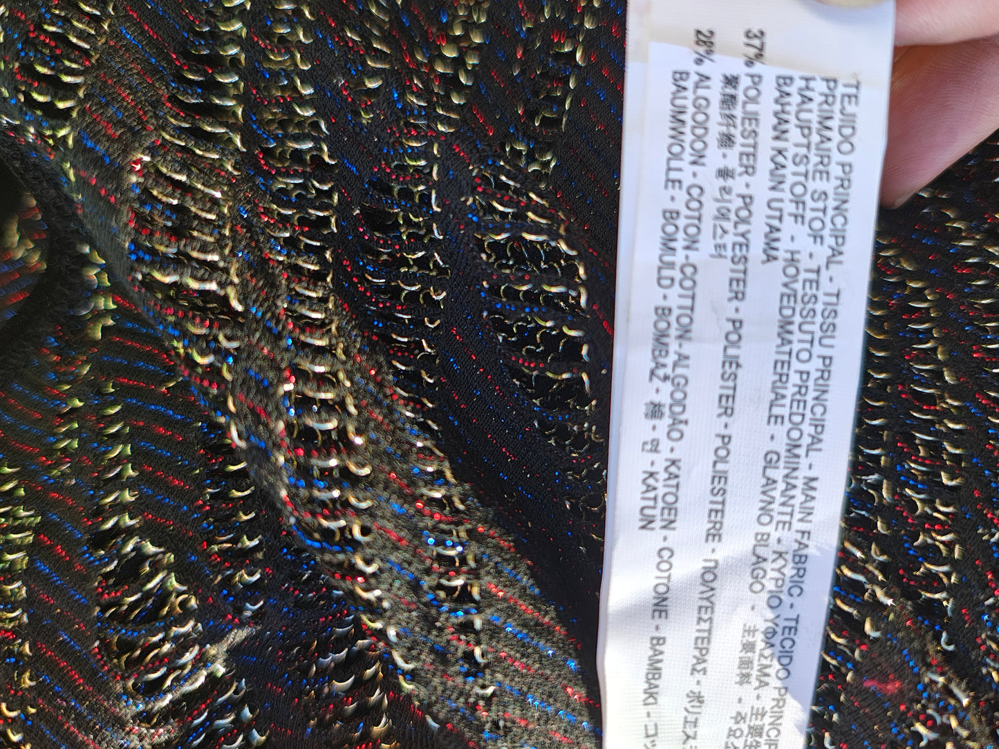USADO - Top negro semitransparente de Zara W&B (Talla M)