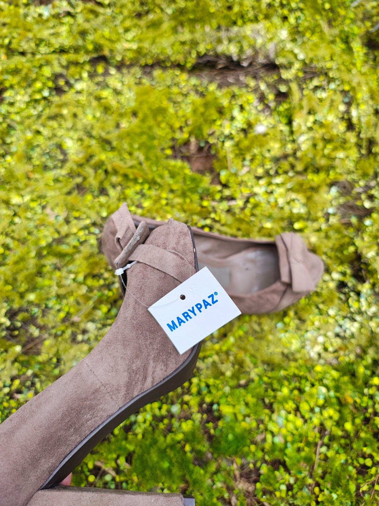 NUEVO - Zapatos de tacón destalonados Marypaz con lazo (Talla 36)