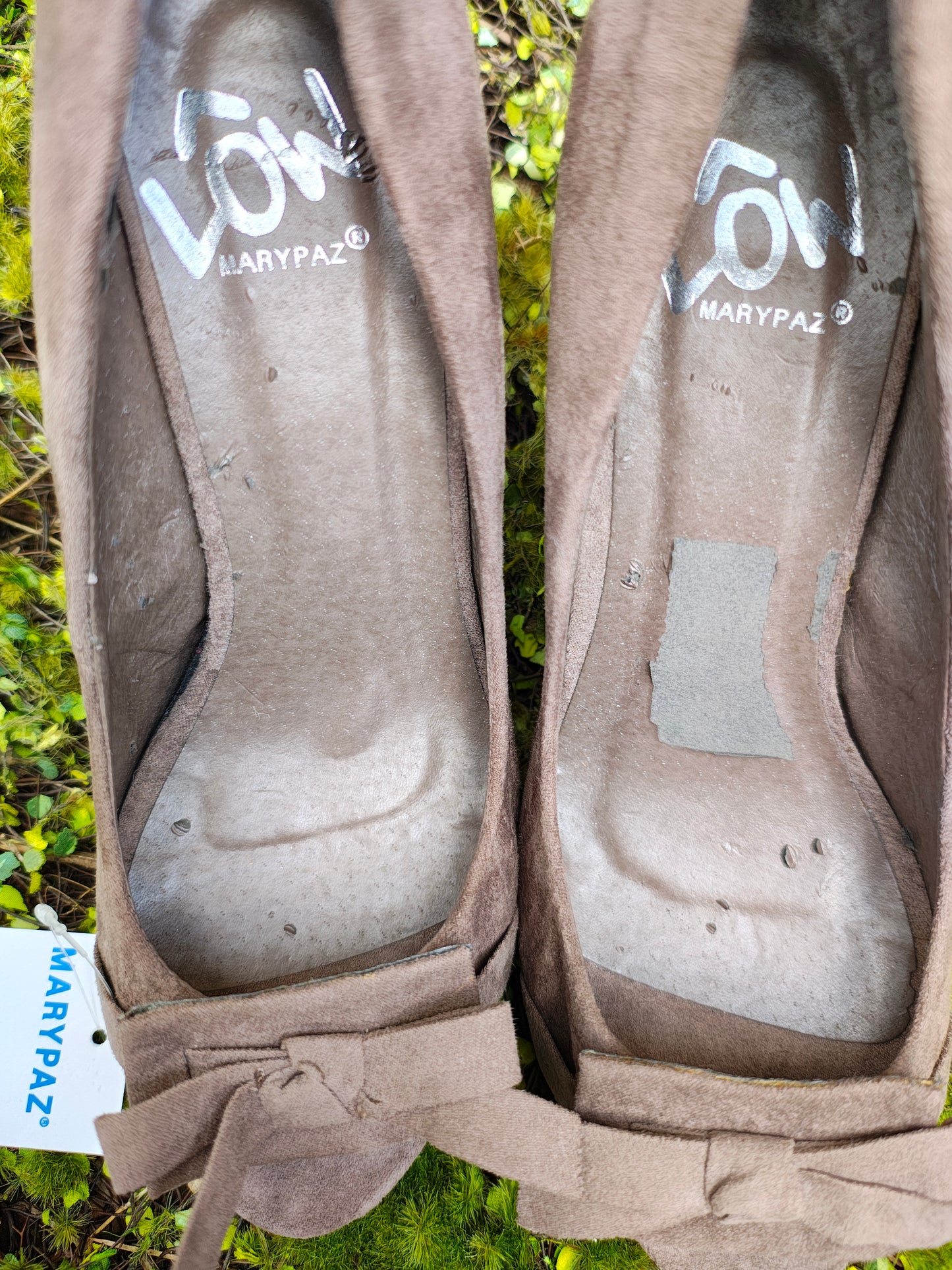 NUEVO - Zapatos de tacón destalonados Marypaz con lazo (Talla 36)