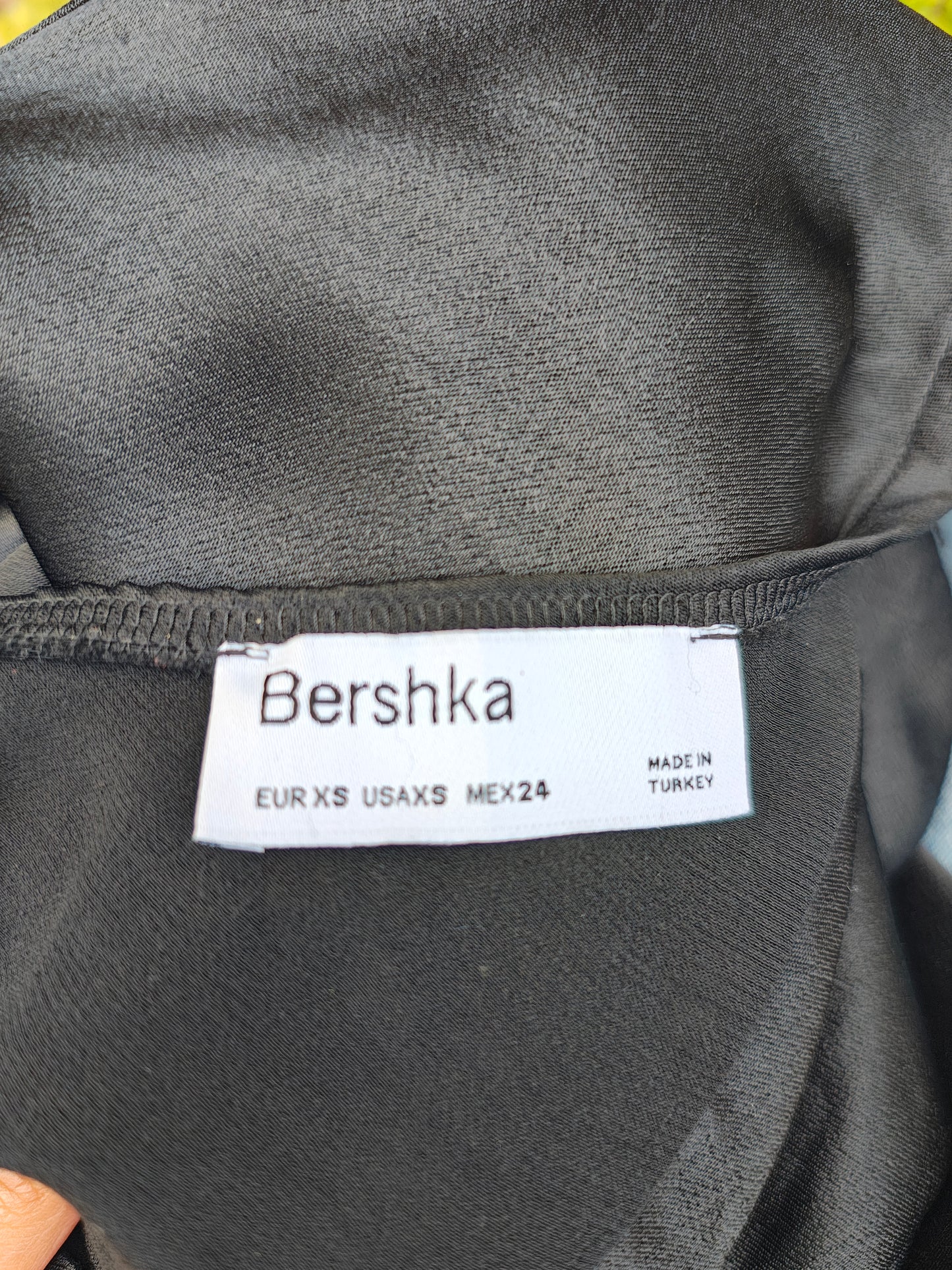 NUEVO - Vestido negro lencero Bershka (Talla XS)