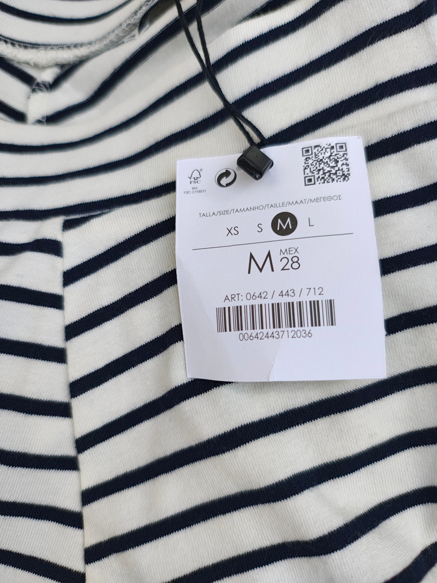 NUEVO - Falda de rayas marineras Bershka Basics (Talla M)