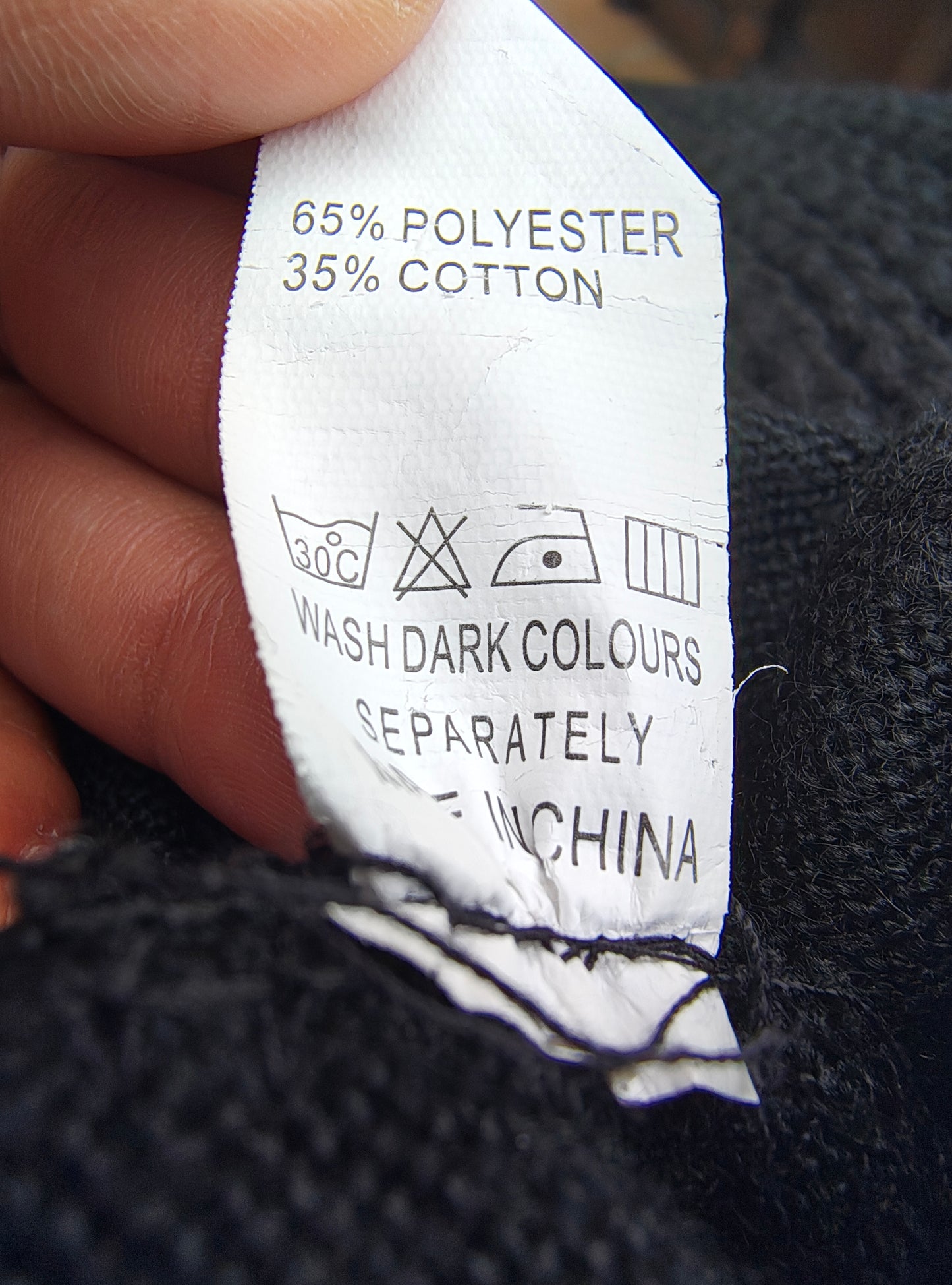 D'OCCASION â Robe en tricot noir Kaniska (Taille unique)