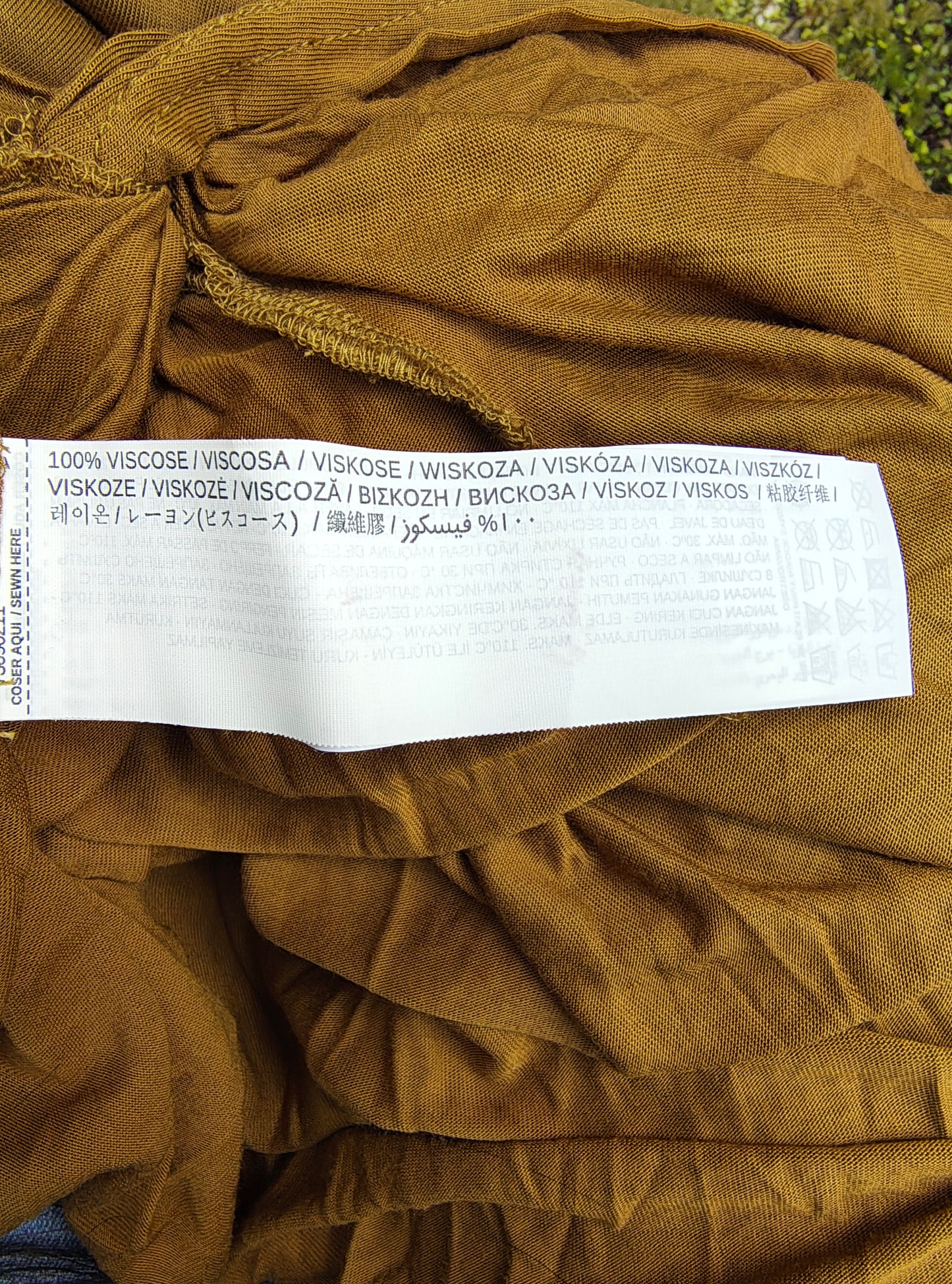 NOUVEAU - Robe décontractée marron à nœud sur le devant Mango (taille S)