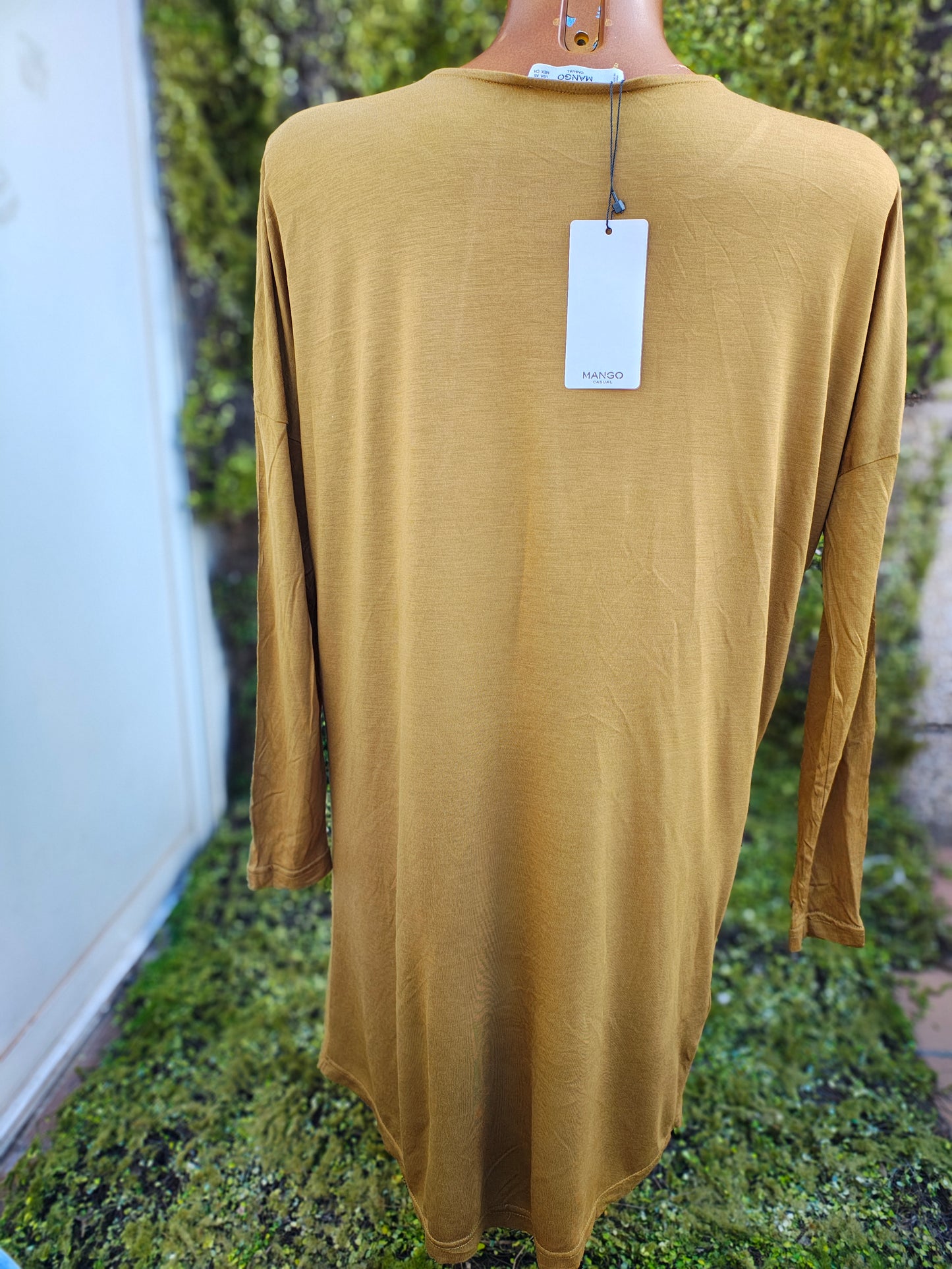 NOUVEAU - Robe décontractée marron à nœud sur le devant Mango (taille S)