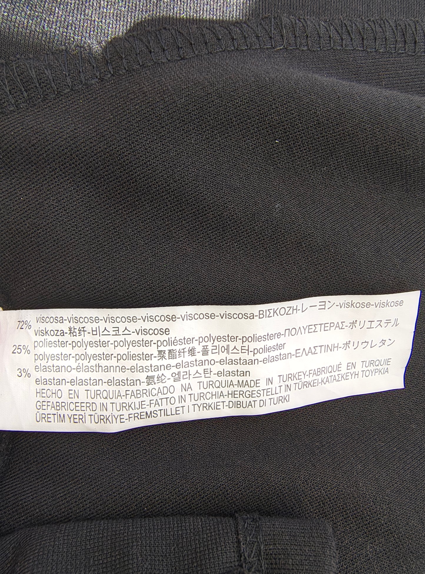 D'OCCASION – Robe noire à volants Bershka (taille S / environ 36)