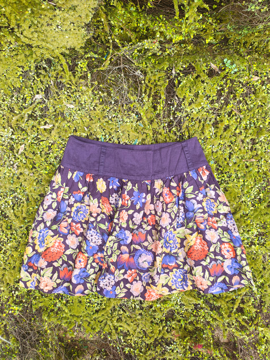 D'OCCASION â Jupe courte Ă  imprimĂ© floral MNG Casual Sportswear (Taille 40 EUR)