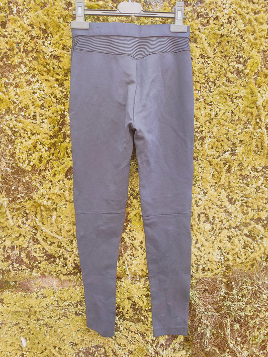 D'OCCASION – Pantalon motard extensible noir ZARA Trafaluc avec fermetures éclair (Taille EUR XS)