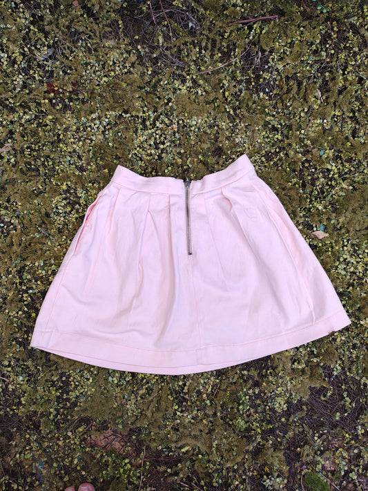 D'OCCASION – Jupe patineuse rose pâle Stradivarius (Taille 32 EUR)