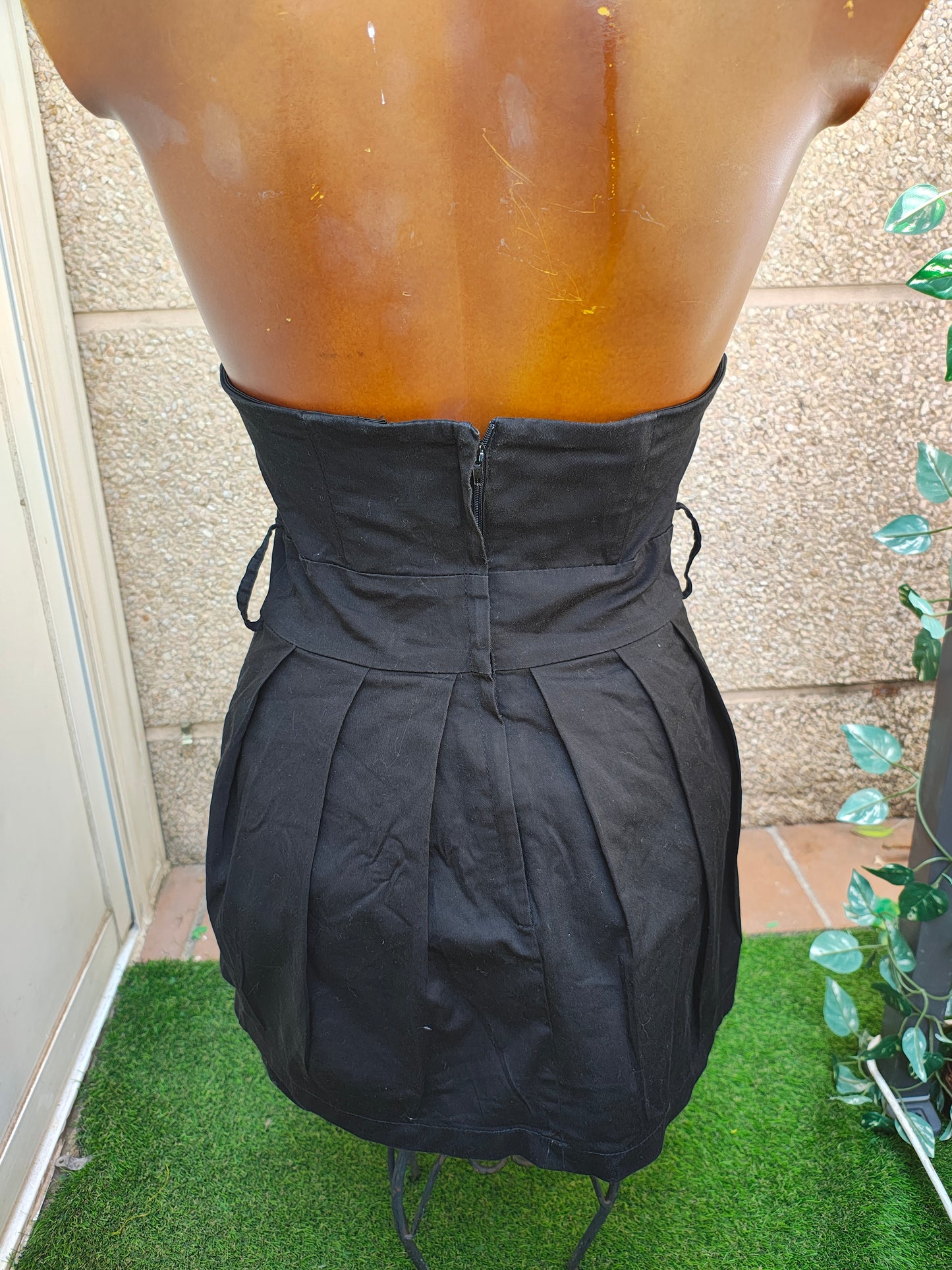 D'OCCASION - Robe bustier noire (Taille T1/S)