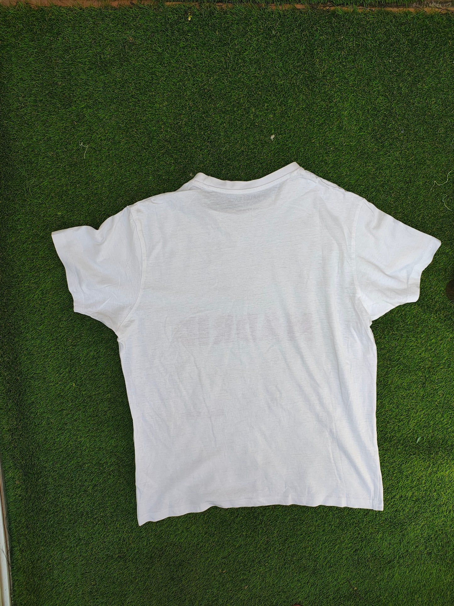 D'OCCASION – T-shirt blanc PRIMARK « Madrid España » (Taille S)