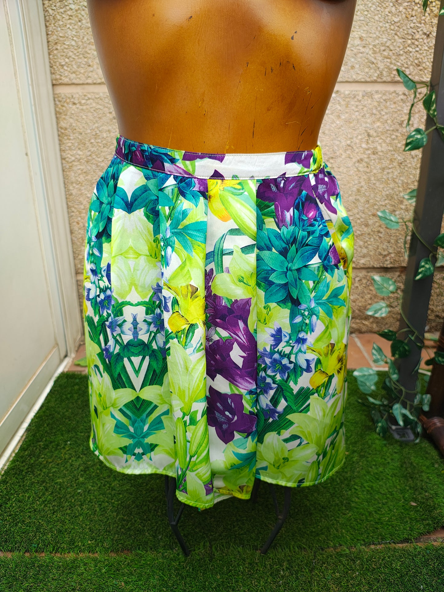 D'OCCASION – COLLECTION MNG Jupe tropicale multicolore (Taille L)