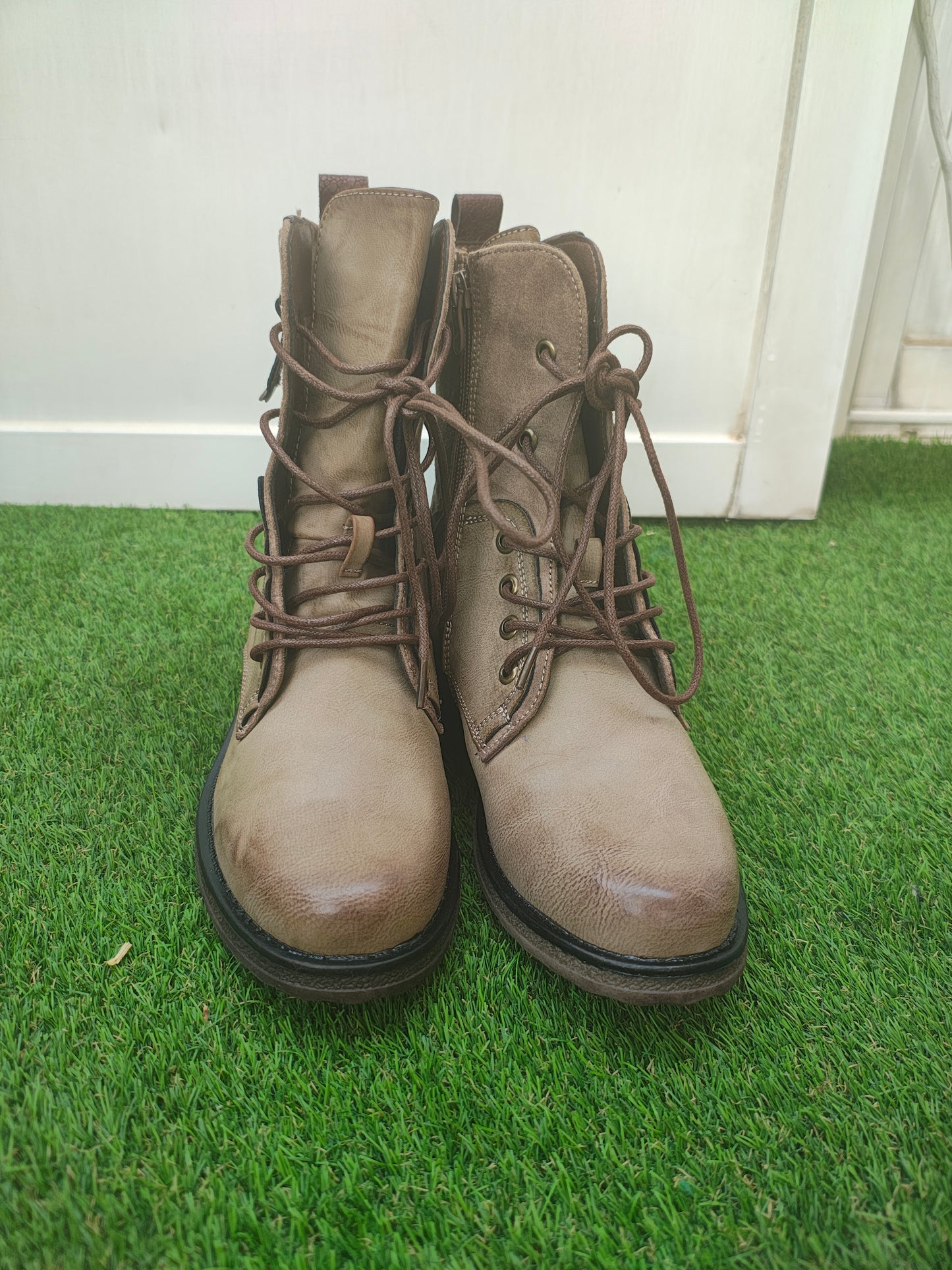 NUEVO – Botines marrones con cremallera LADY GLORY (Talla 38)