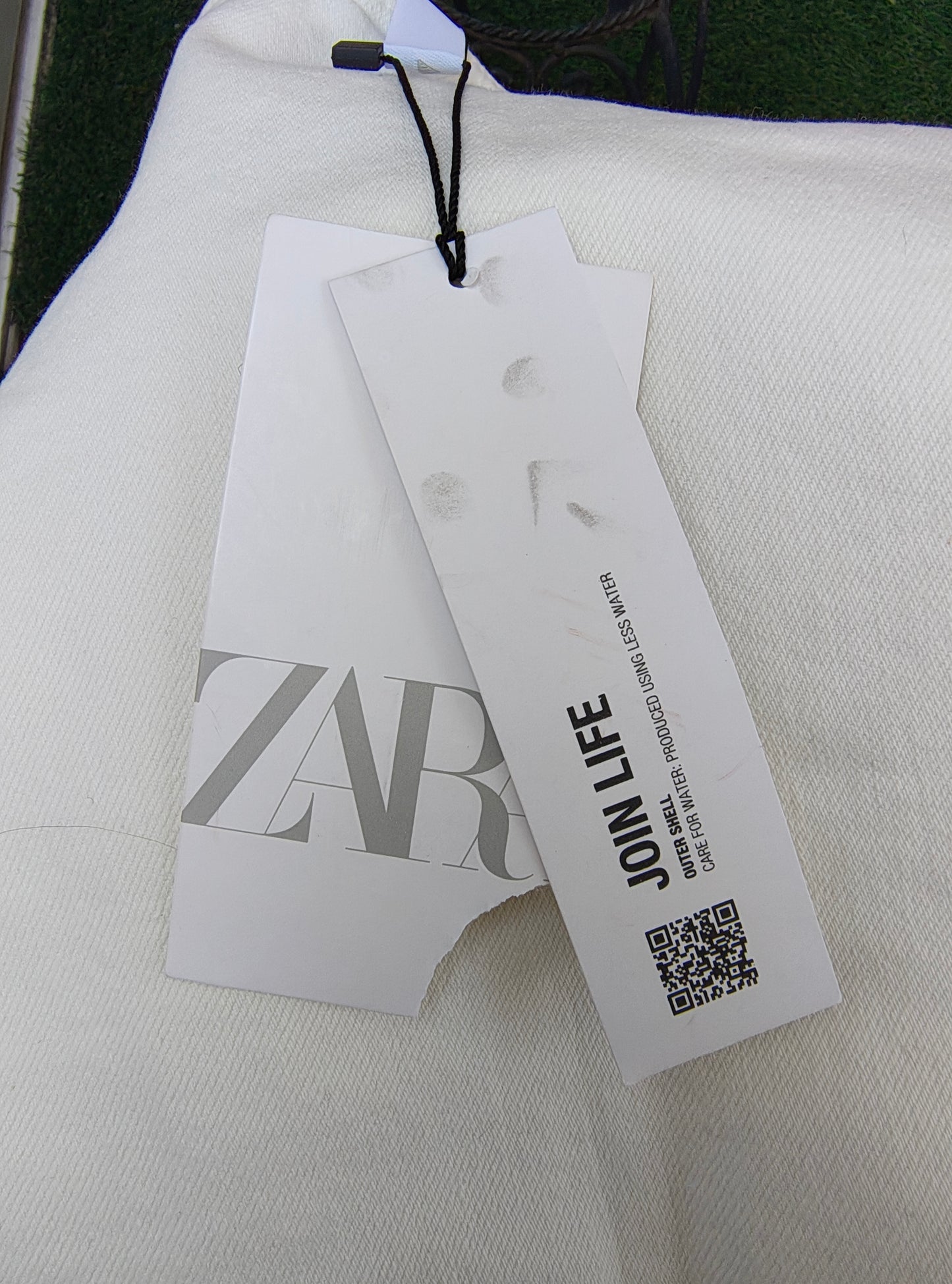 NOUVEAU – Robe bustier blanche Zara Join Life (Taille S)