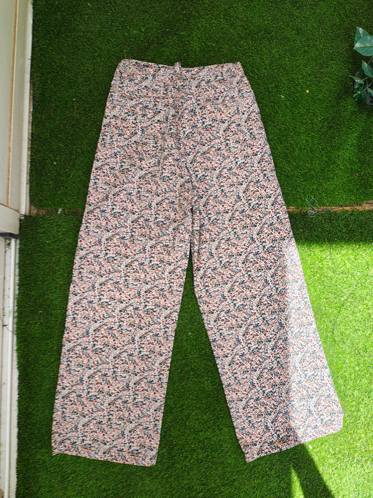 D'OCCASION – Pantalon droit à imprimé floral VALENTINA (Tall XS)