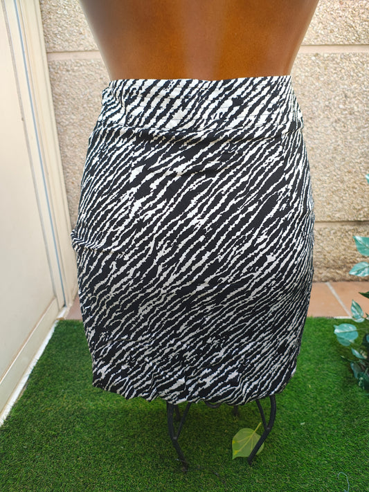 D'OCCASION – Jupe moulante à imprimé animal SCALPERS (Taille XS)