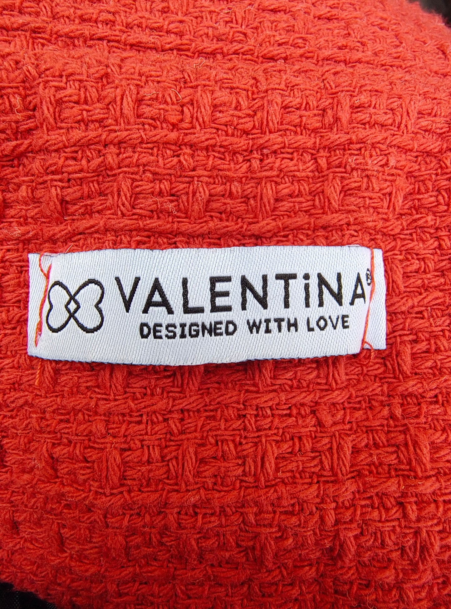 USADO – Blazer rojo de textura gruesa VALENTiNA (Talla S / EUR 36)