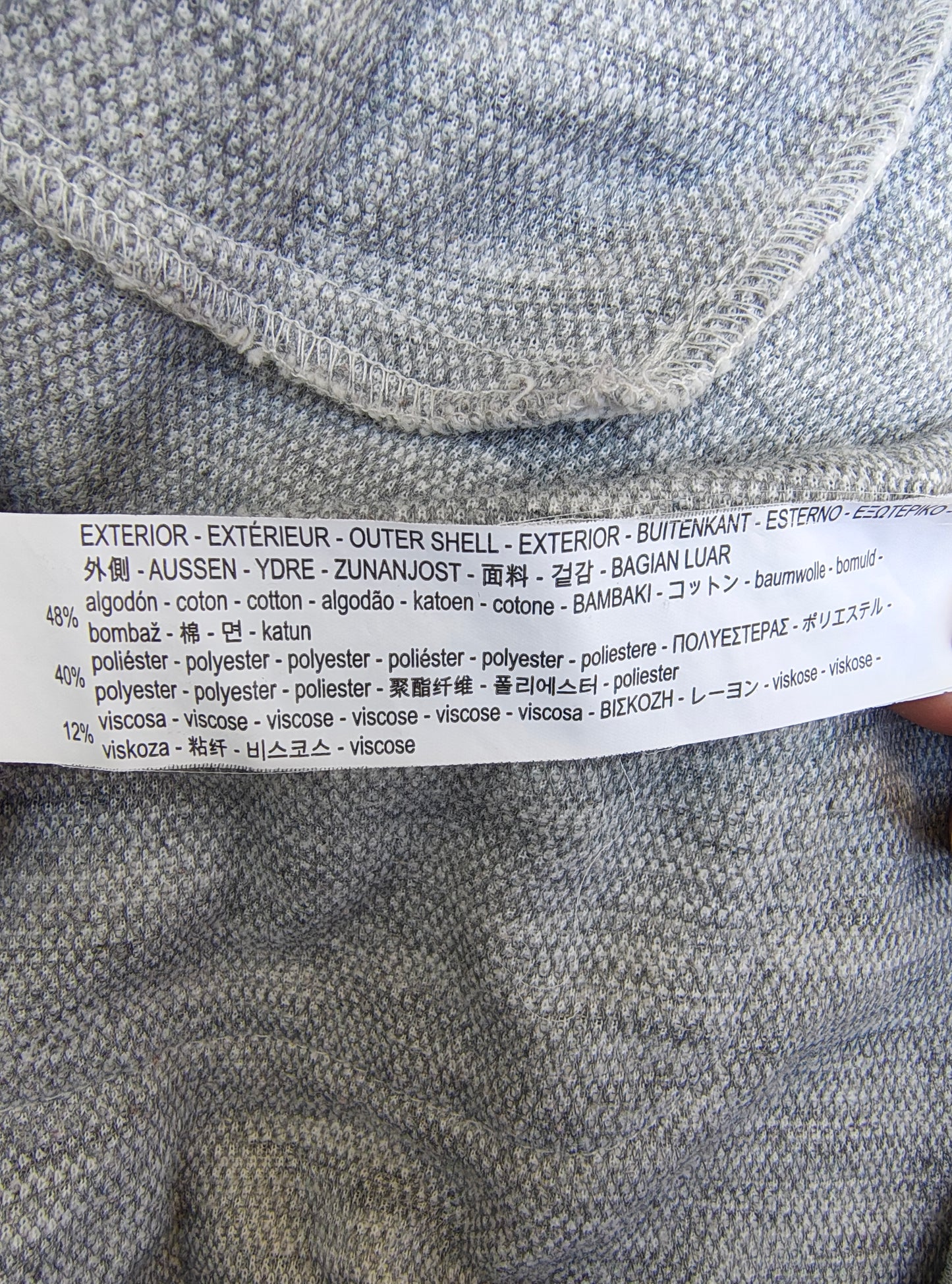 USADO – Blazer gris jaspeado de STRADIVARIUS (Talla S)