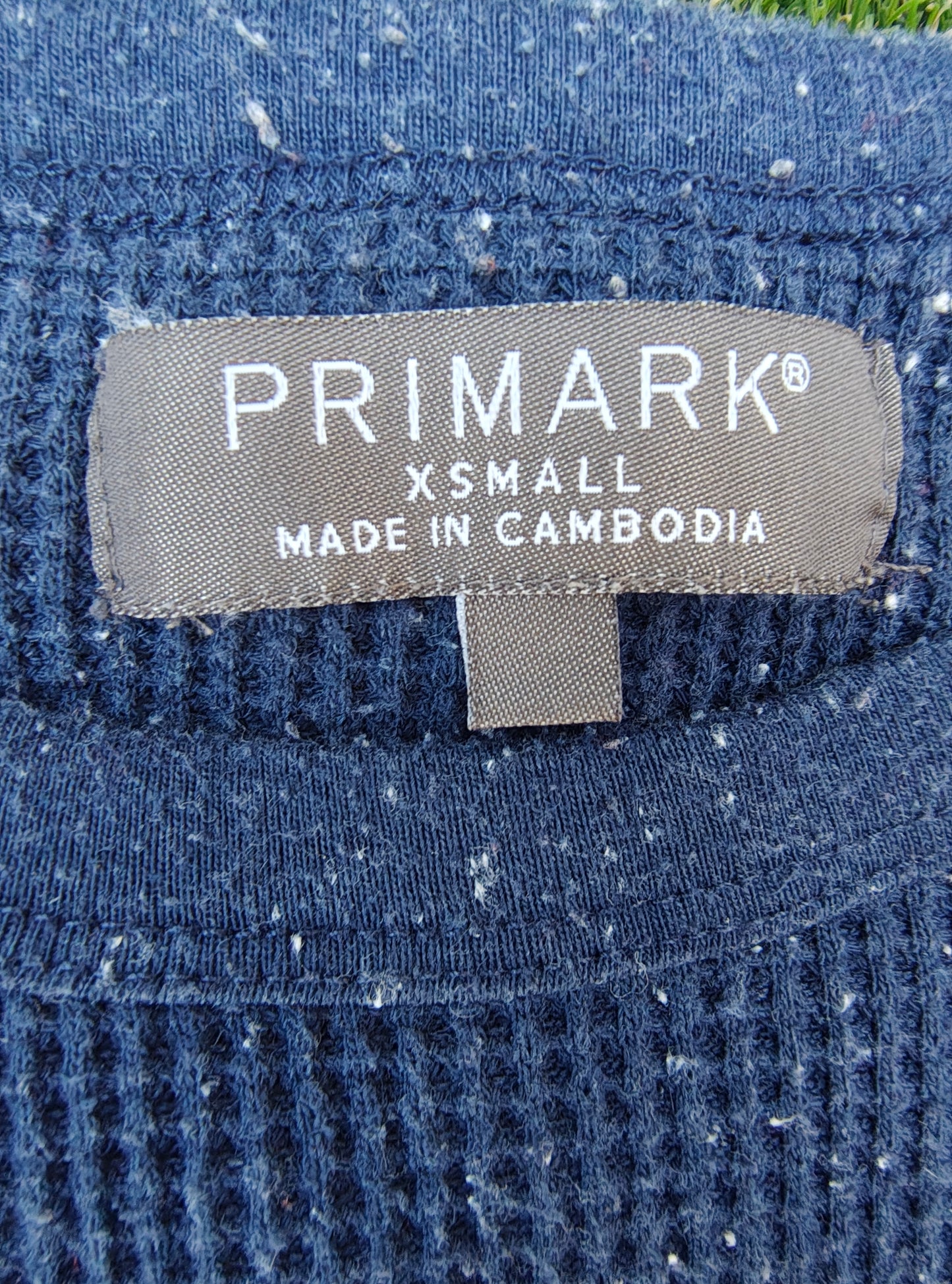 USADO – Camiseta térmica waffle azul marino PRIMARK (Talla XS)