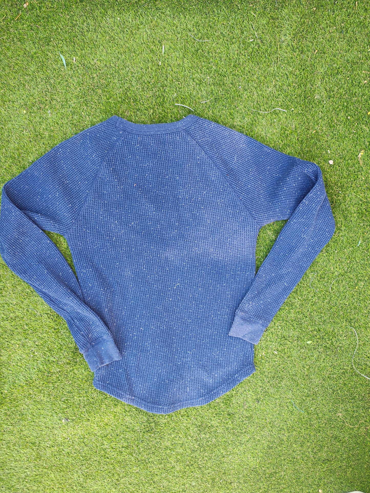 USADO – Camiseta térmica waffle azul marino PRIMARK (Talla XS)
