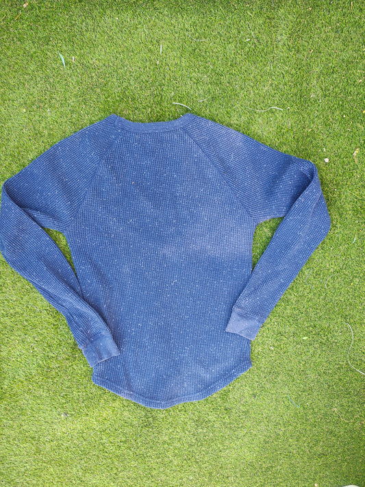 USADO – Camiseta térmica waffle azul marino PRIMARK (Talla XS)