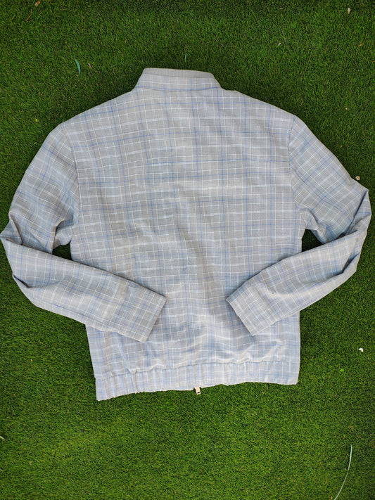 USADO – Cazadora de cuadros beige tipo bomber PRIMARK (Talla S)