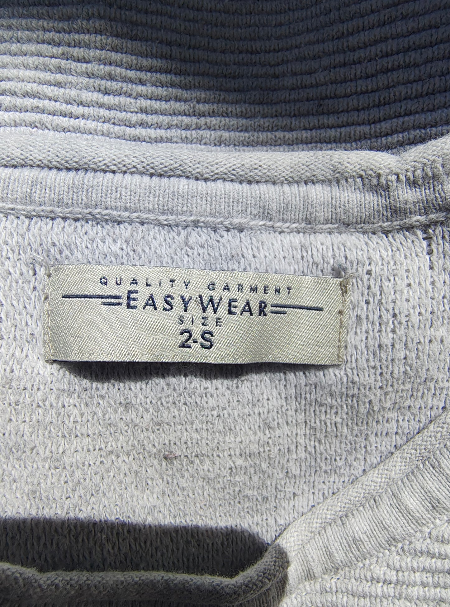 USADO – Jersey fino gris con cremallera lateral EASY WEAR (Talla S)