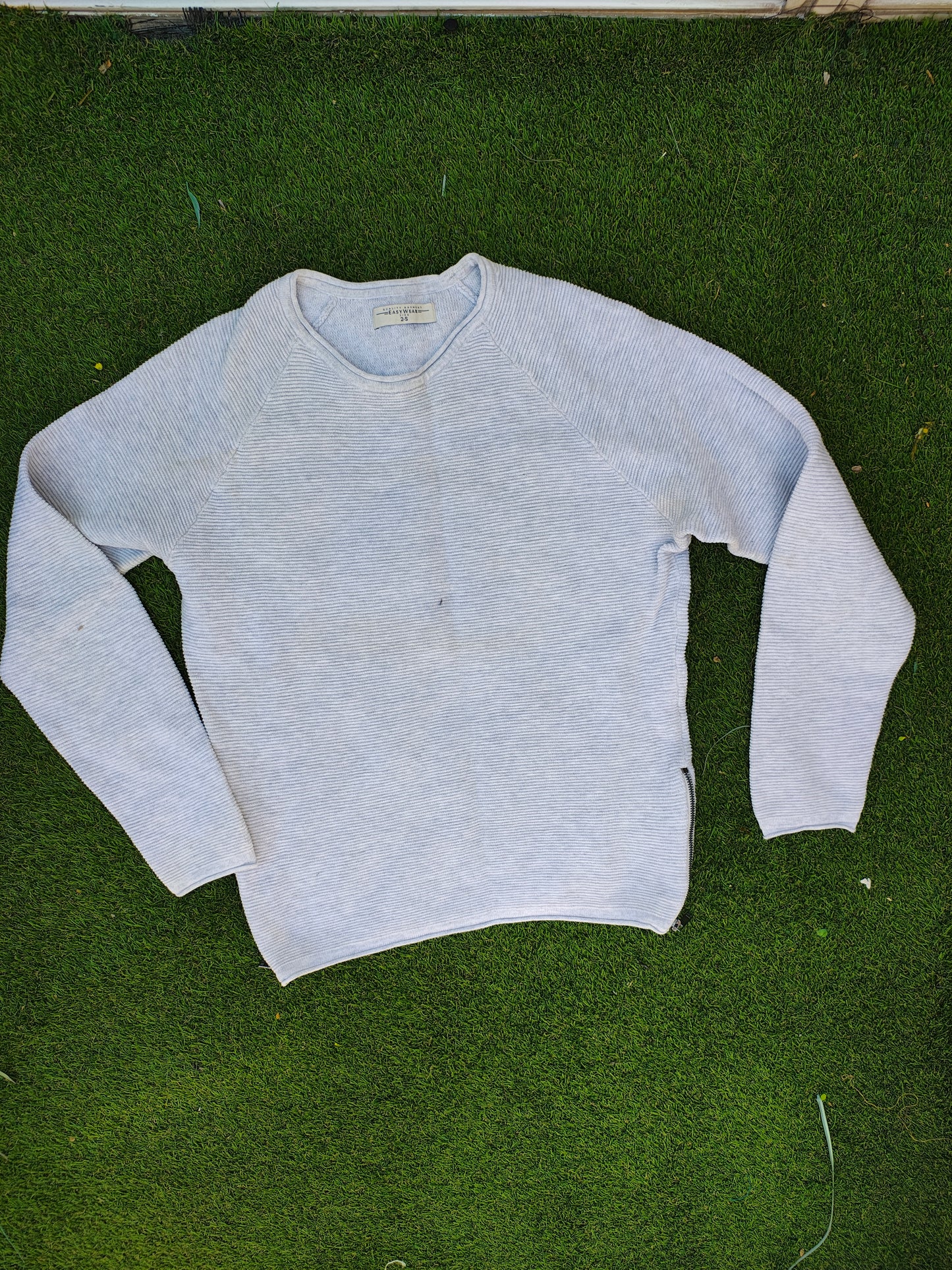 USADO – Jersey fino gris con cremallera lateral EASY WEAR (Talla S)