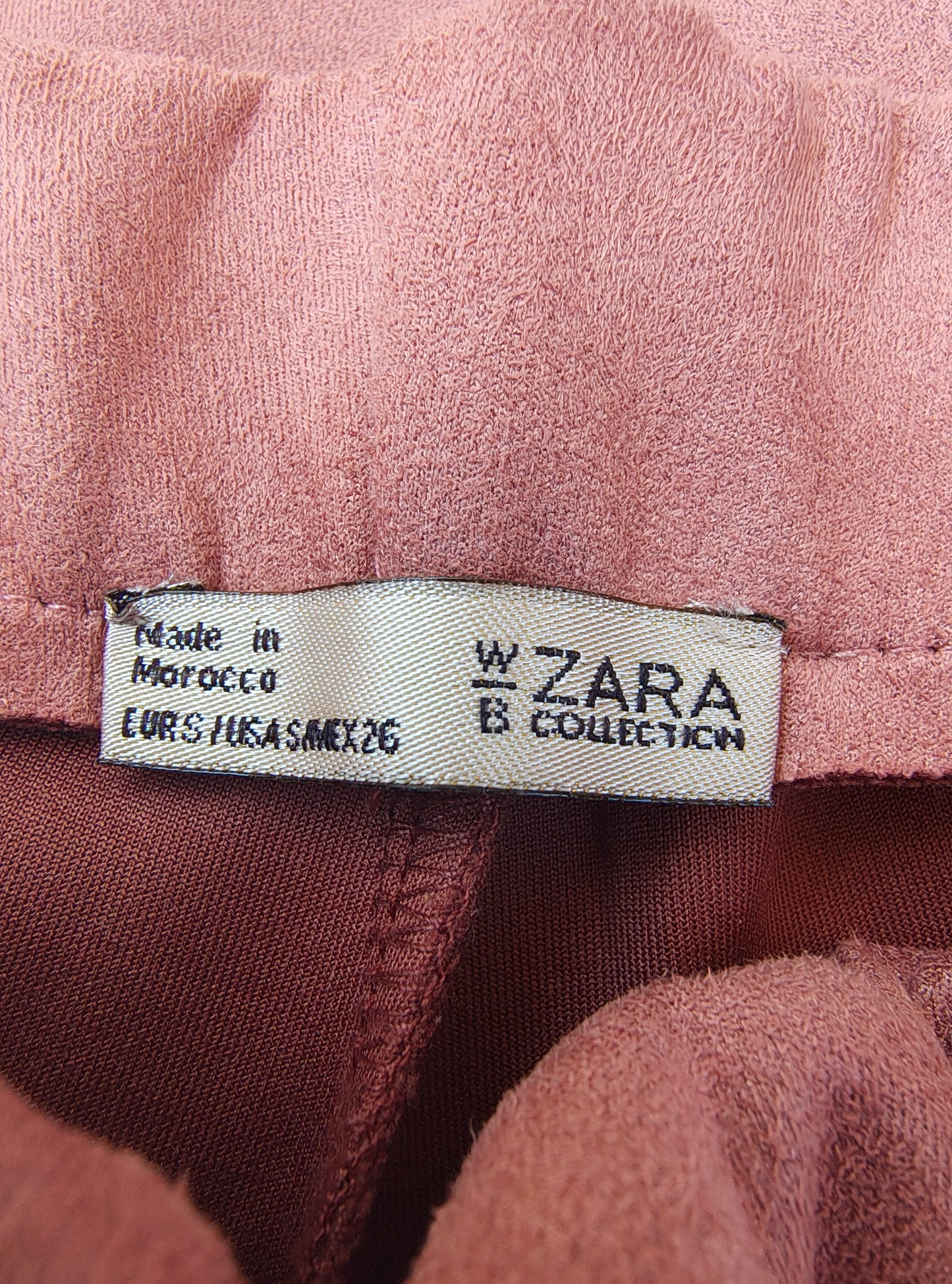 USADO – Pantalones anchos rosa empolvado de ZARA B Collection (Talla EUR S)
