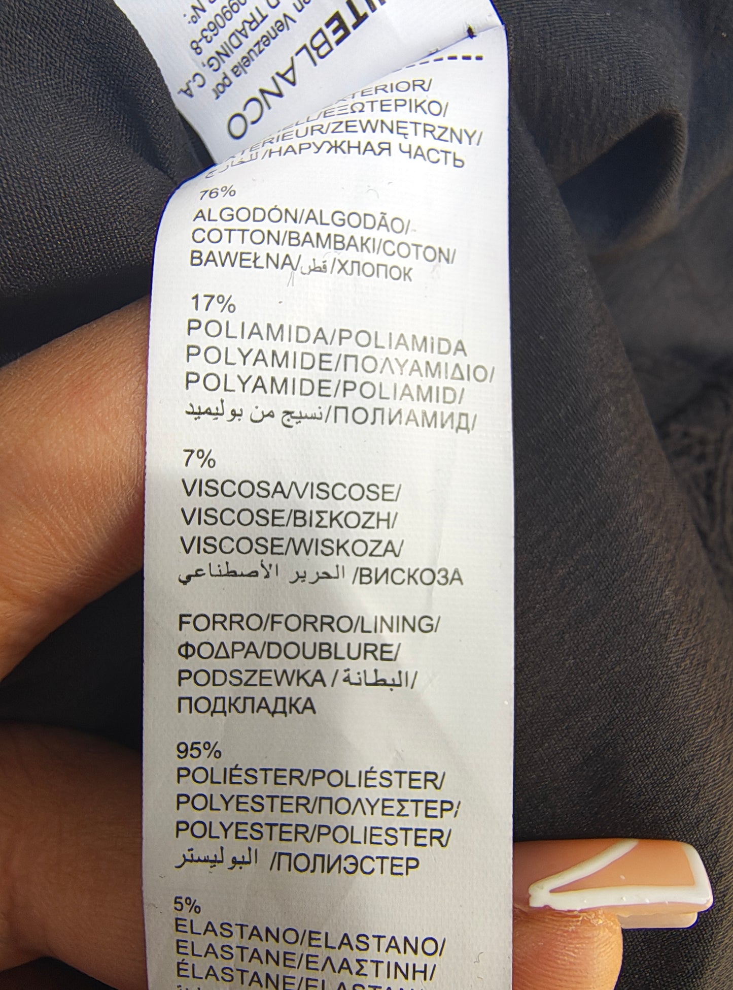 NUEVO – Vestido palabra de honor de encaje negro con cinturón joya SUITEBLANCO (Talla S)