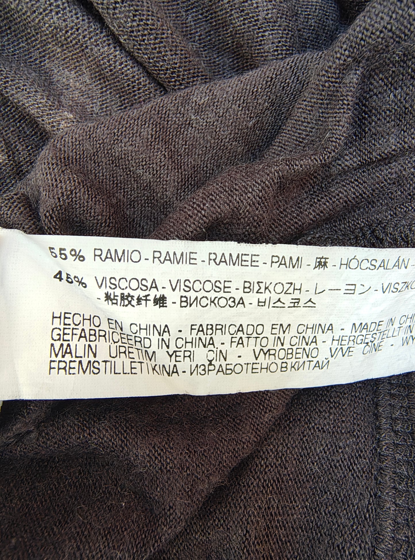 USADO – Vestido largo gris con estampado abstracto de pedrería Zara Basic Evening Collection (Talla M)