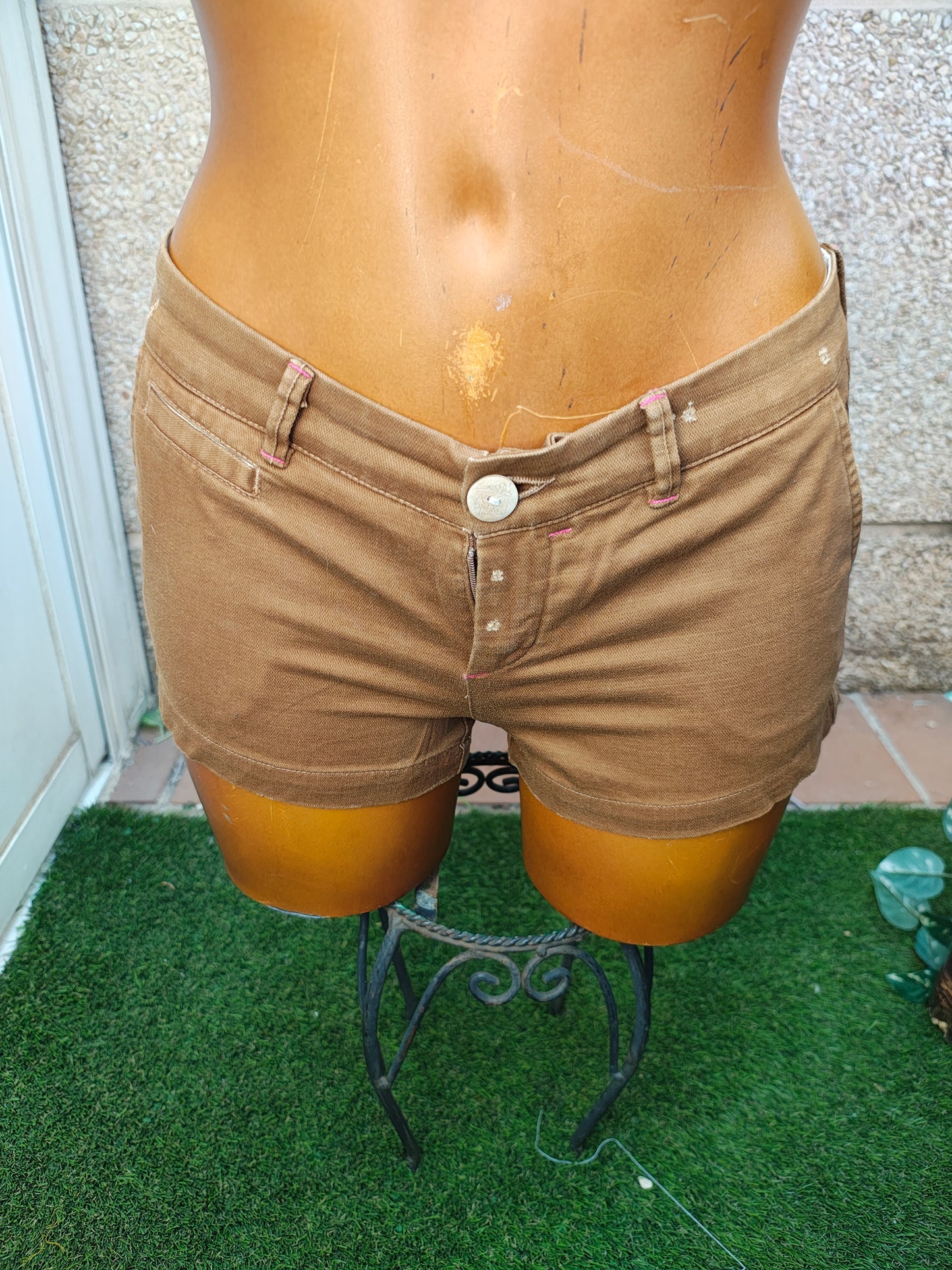 USADO – Shorts marrones lisos Zara TRF Collection (Talla EUR 34)