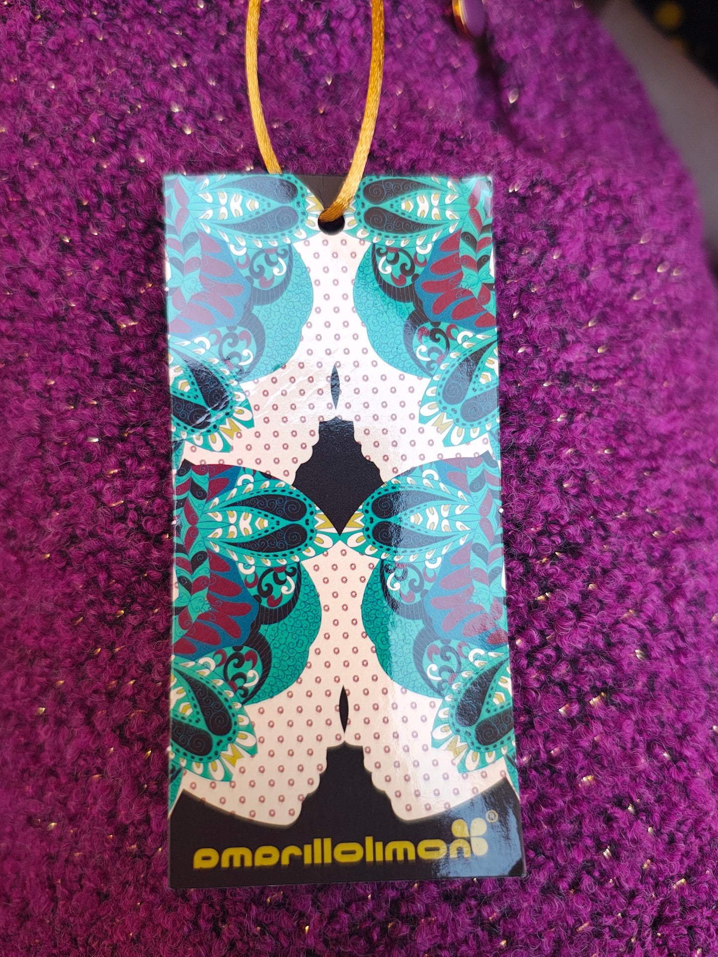 NUEVO – Vestido corto violeta con cinturón rosa by Amarillolimon (Talla L)