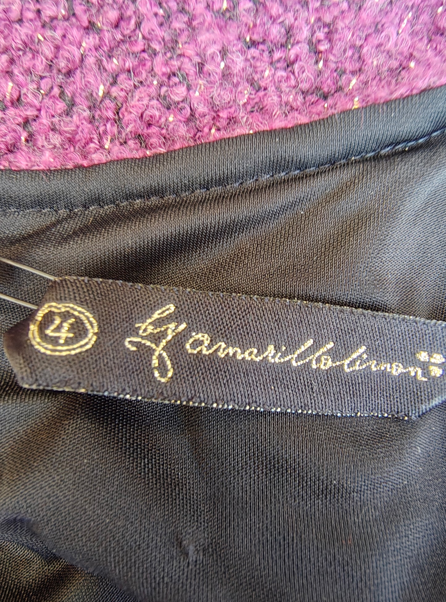 NUEVO – Vestido corto violeta con cinturón rosa by Amarillolimon (Talla L)