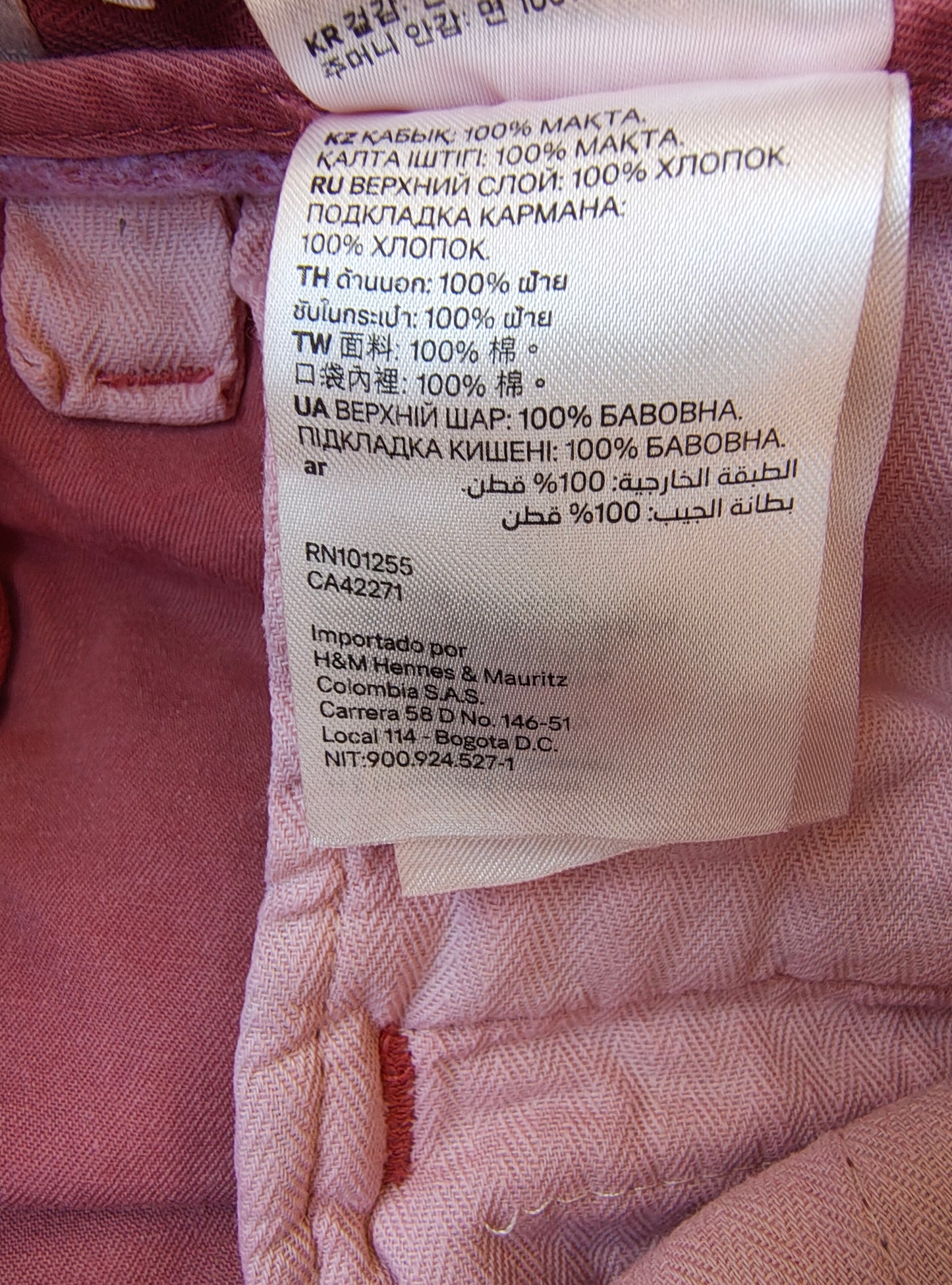 USADO – Shorts rosas tipo chino H&M L.O.G.G. (Talla EUR 29)