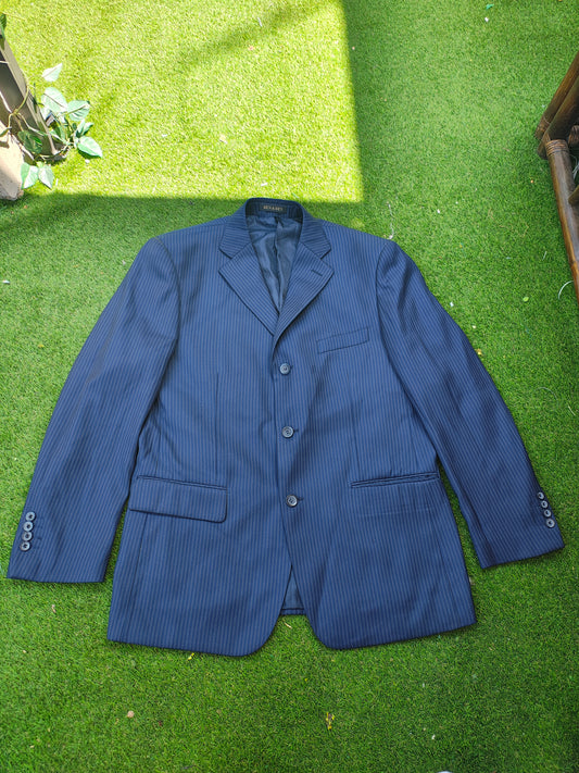 USADO – Americana de rayas finas azul marino BEN & BEN (Talla EUR 50 / USA 42)