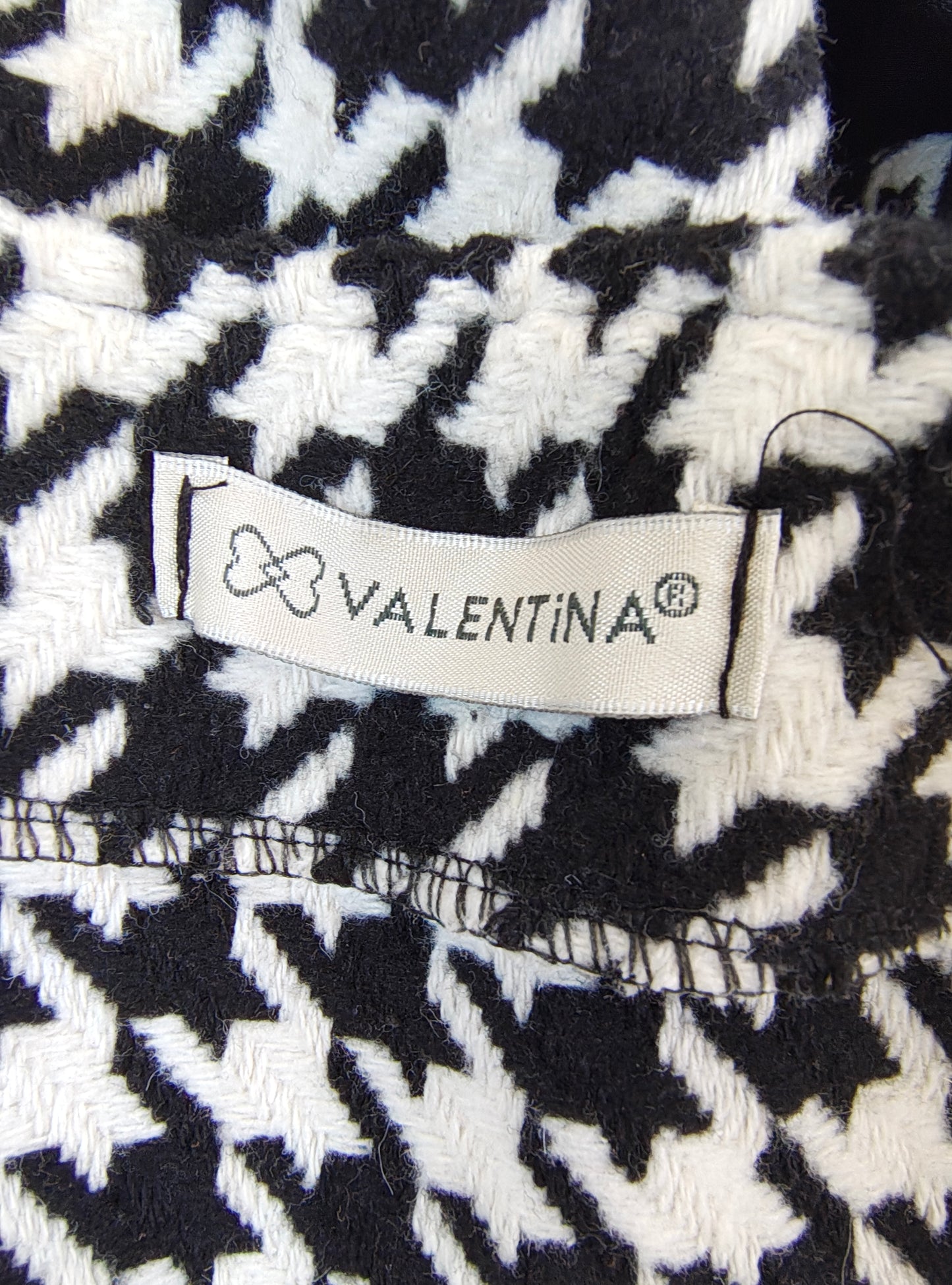 USADO – Chaqueta estampado pata de gallo VALENTINA (Talla EUR 48 / 4XL)