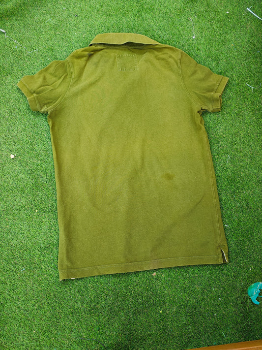 USADO – Polo verde bordado Hollister O.C. Surfboards (Talla M)