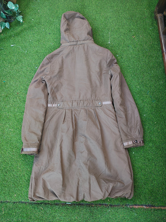 USADO – Parka marrón con capucha PROMOD (Talla no indicada, estimada M/L)