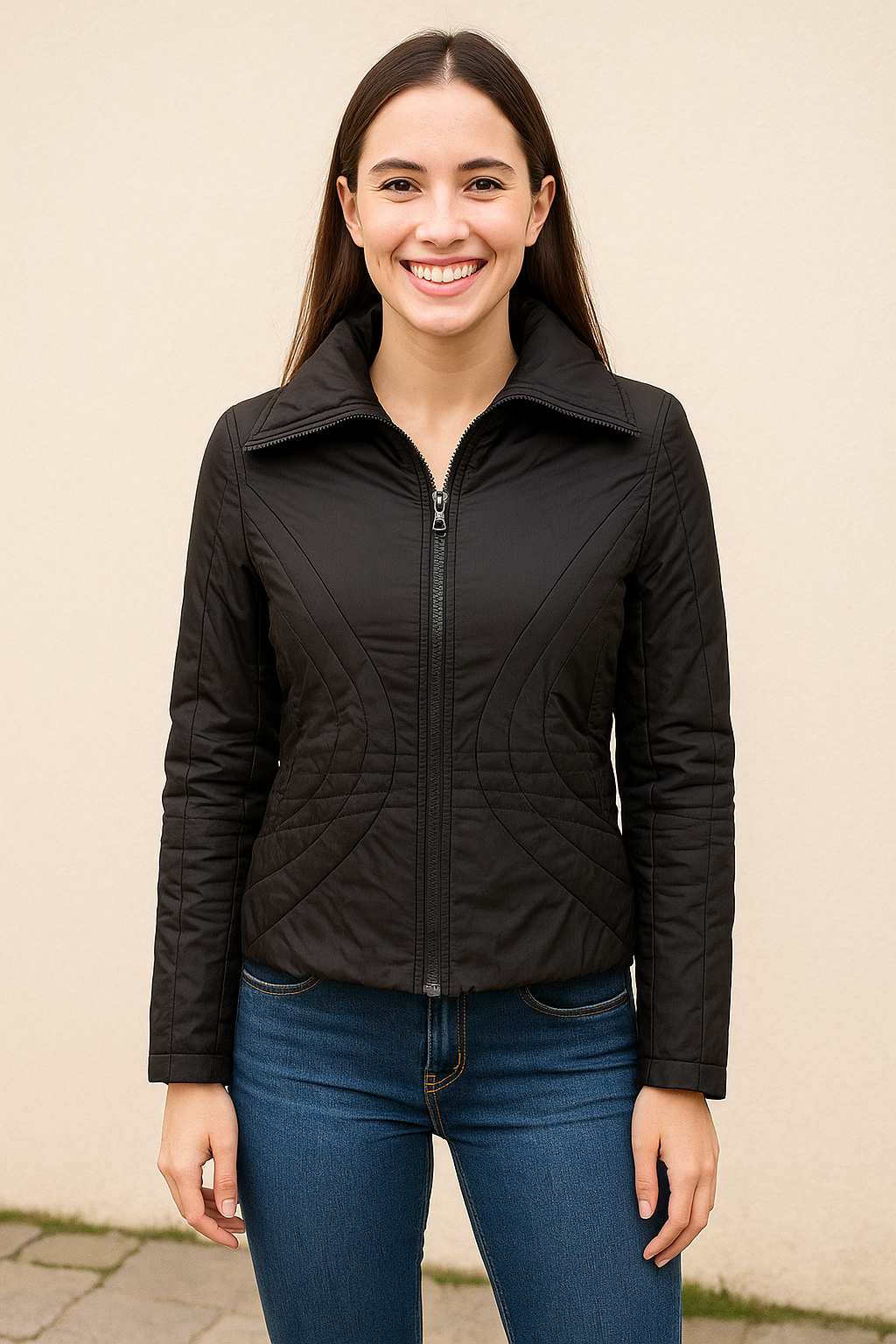 USADO – Cazadora acolchada negra MNG (Talla S)