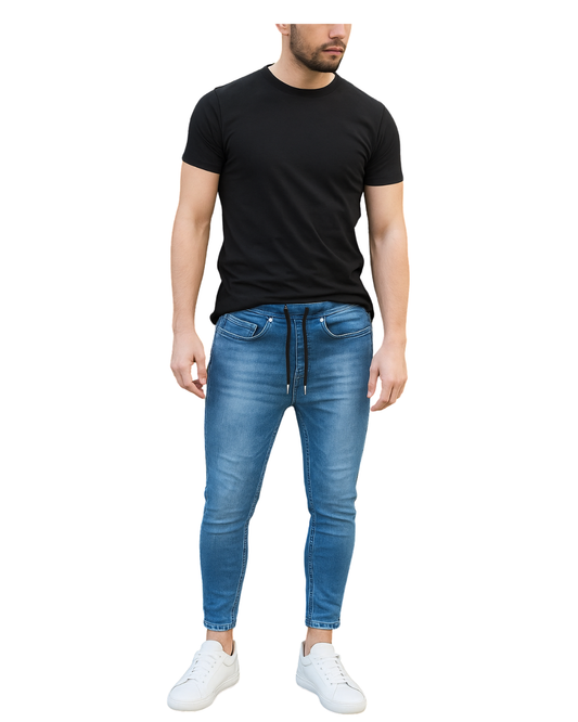 USADO – Joggers vaqueros elásticos LEFTIESMAN (Talla EUR XS)