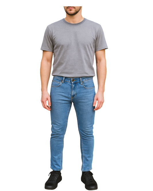 USADO – Vaqueros super skinny fit azul claro Bershka (Talla EUR 36 / aprox. S)