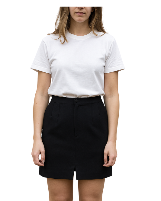 USADO – Falda lápiz negra clásica Atame Madrid (Talla aprox. EUR M)
