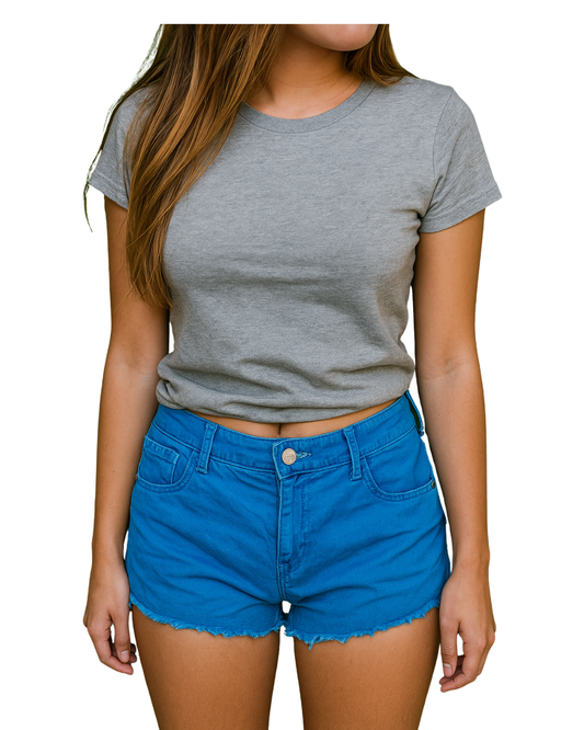 USADO – Shorts vaqueros azules STRADIVARIUS (Talla EUR 38)