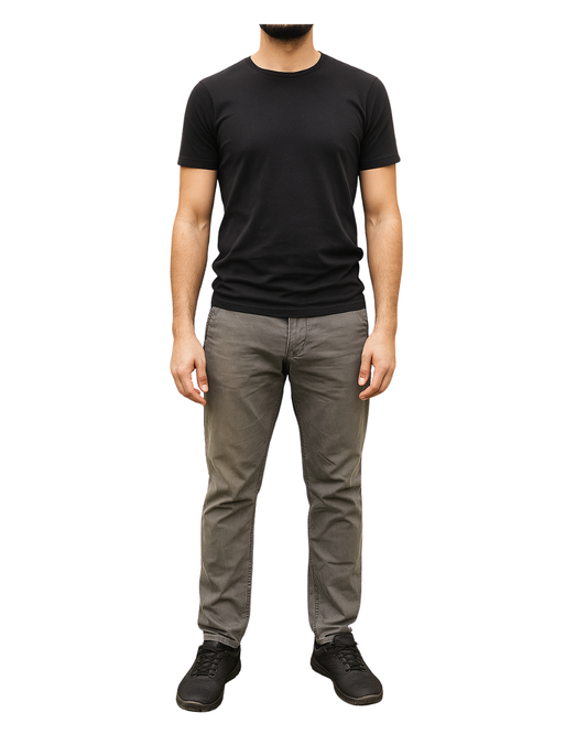 USADO – Pantalón chino gris ZARA Man (Talla EUR 38)